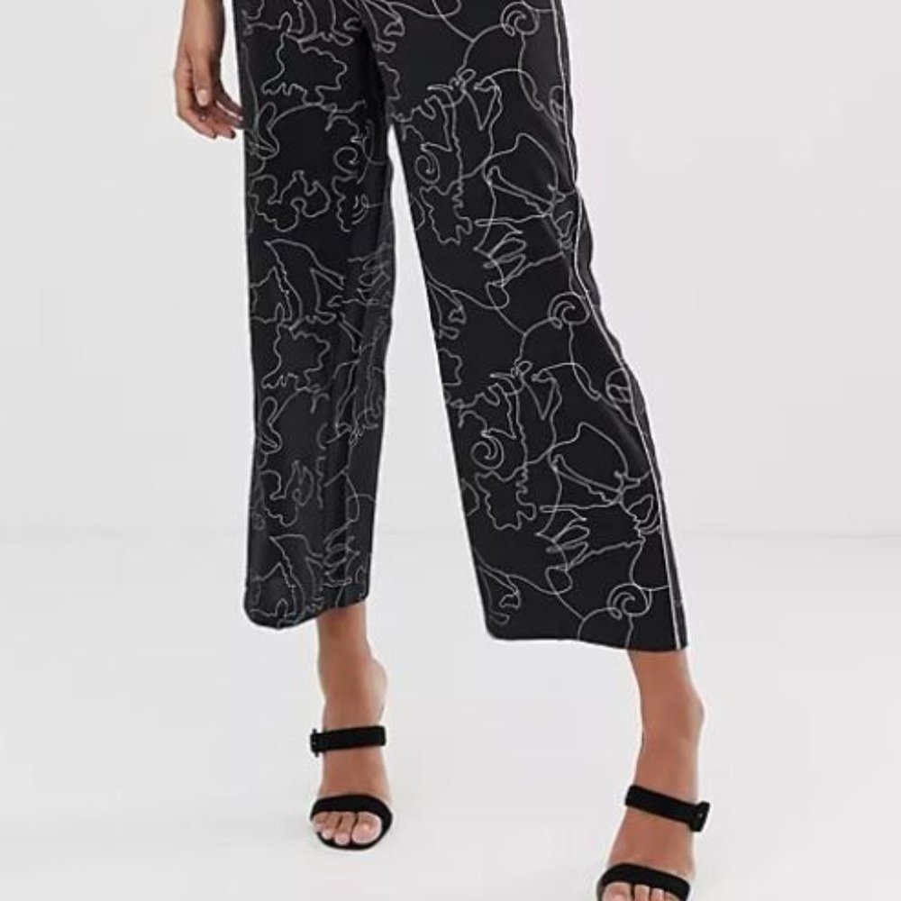 Parallel Lines Jumpsuit In Abstract Print - image 5